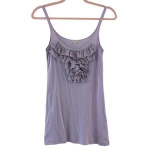 J.CREW Lilac Ruffles Tank Top Small